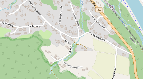Monteurzimmer auf Satellitenbild