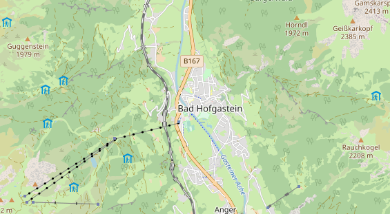 Monteurzimmer auf Karte