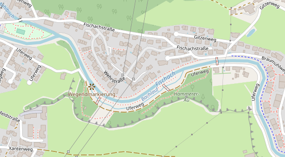 Monteurzimmer auf Satellitenbild