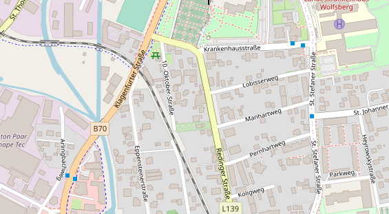 Monteurzimmer auf Satellitenbild