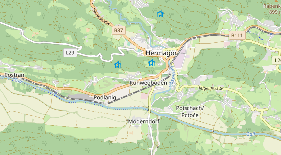 Monteurzimmer auf Karte