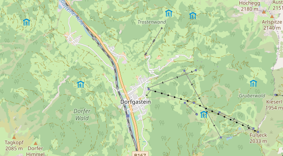 Monteurzimmer auf Karte