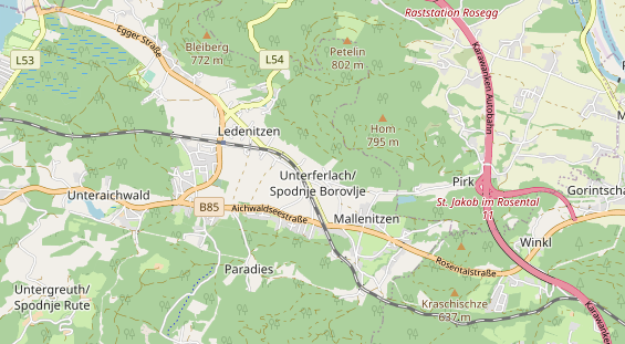 Monteurzimmer auf Karte