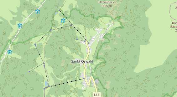 Monteurzimmer auf Karte