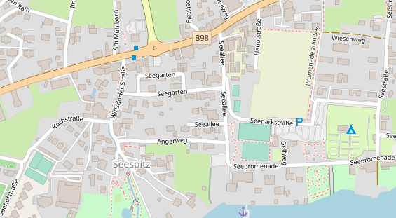 Monteurzimmer auf Satellitenbild