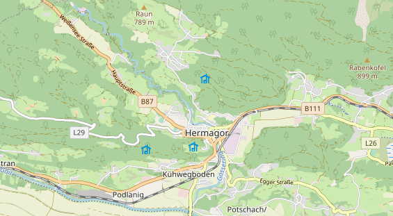 Monteurzimmer auf Karte