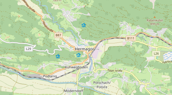 Monteurzimmer auf Karte