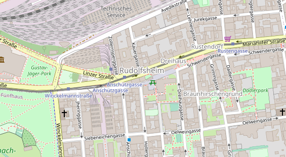 Monteurzimmer auf Satellitenbild