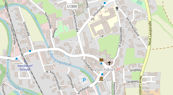 Monteurzimmer auf Satellitenbild