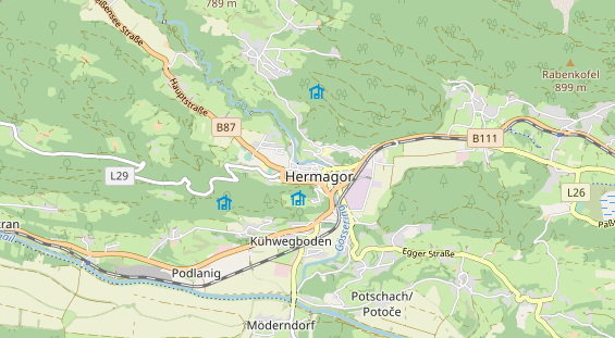 Monteurzimmer auf Karte