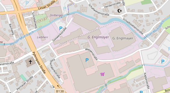 Monteurzimmer auf Satellitenbild