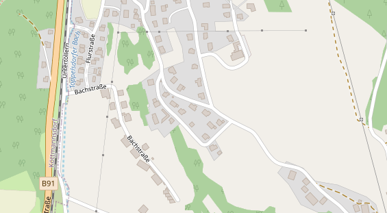 Monteurzimmer auf Satellitenbild