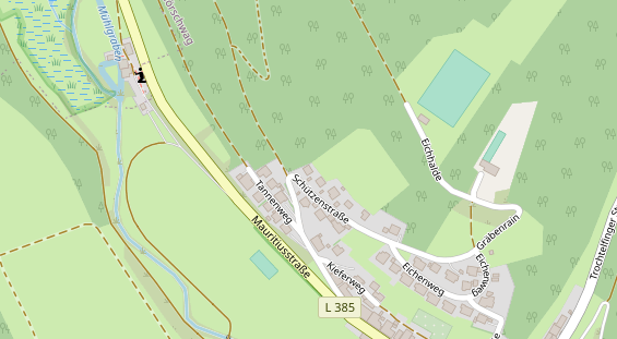 Monteurzimmer auf Satellitenbild