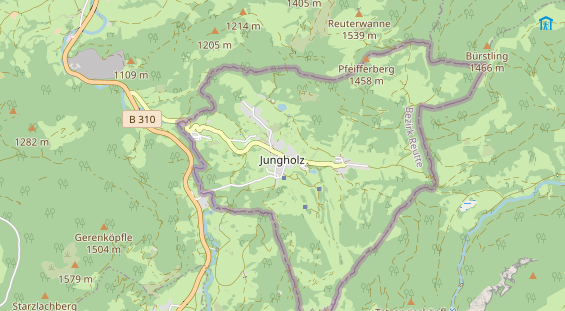 Monteurzimmer auf Karte