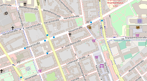 Monteurzimmer auf Satellitenbild