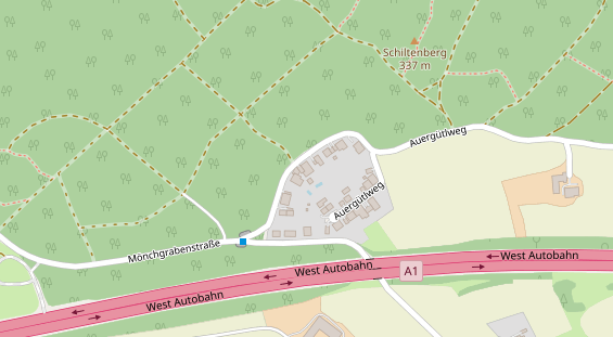 Monteurzimmer auf Satellitenbild