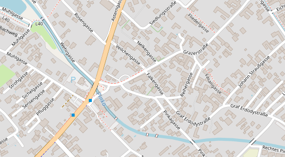 Monteurzimmer auf Satellitenbild