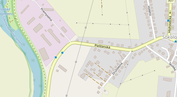 Monteurzimmer auf Satellitenbild