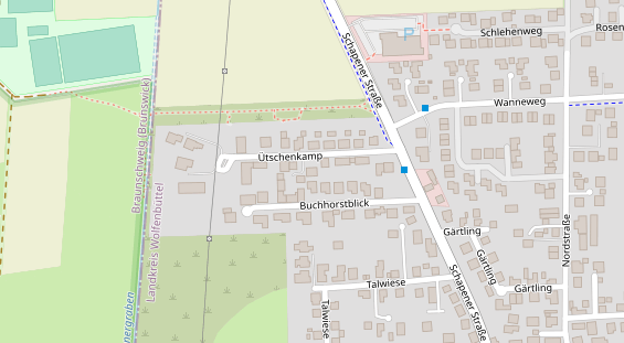 Monteurzimmer auf Satellitenbild