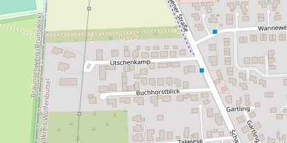 Monteurzimmer auf Satellitenbild