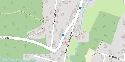 Monteurzimmer auf Satellitenbild