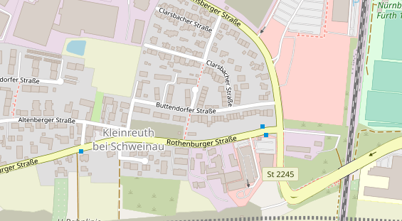 Monteurzimmer auf Satellitenbild