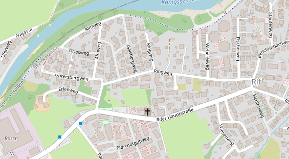 Monteurzimmer auf Satellitenbild