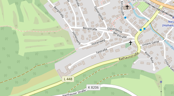 Monteurzimmer auf Satellitenbild