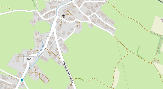 Monteurzimmer auf Satellitenbild