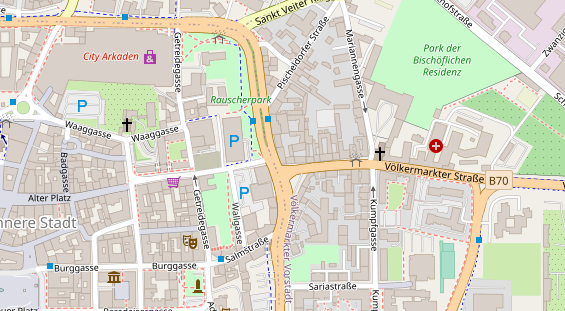 Monteurzimmer auf Satellitenbild