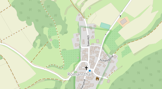 Monteurzimmer auf Satellitenbild