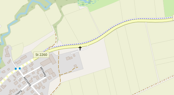 Monteurzimmer auf Satellitenbild