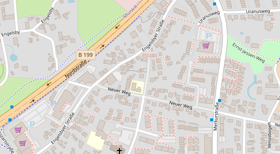 Monteurzimmer auf Satellitenbild
