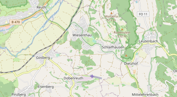 Monteurzimmer auf Karte