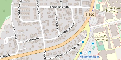 Monteurzimmer auf Satellitenbild