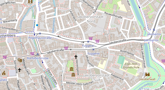 Monteurzimmer auf Satellitenbild