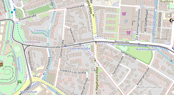 Monteurzimmer auf Satellitenbild