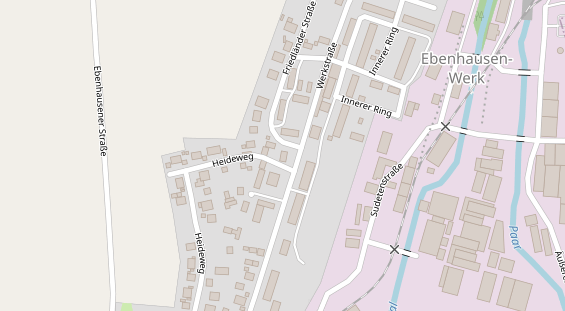 Monteurzimmer auf Satellitenbild