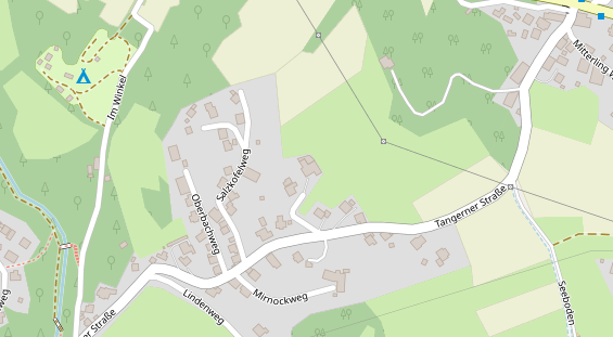 Monteurzimmer auf Satellitenbild