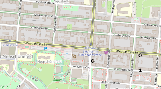 Monteurzimmer auf Satellitenbild