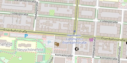 Monteurzimmer auf Satellitenbild