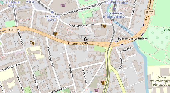 Monteurzimmer auf Satellitenbild