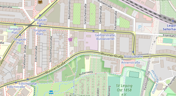 Monteurzimmer auf Satellitenbild