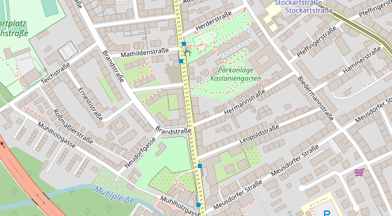 Monteurzimmer auf Satellitenbild