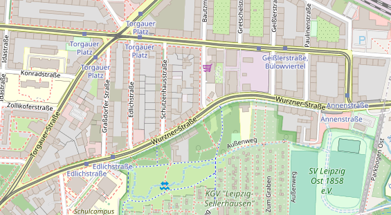 Monteurzimmer auf Satellitenbild