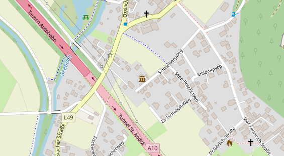 Monteurzimmer auf Satellitenbild