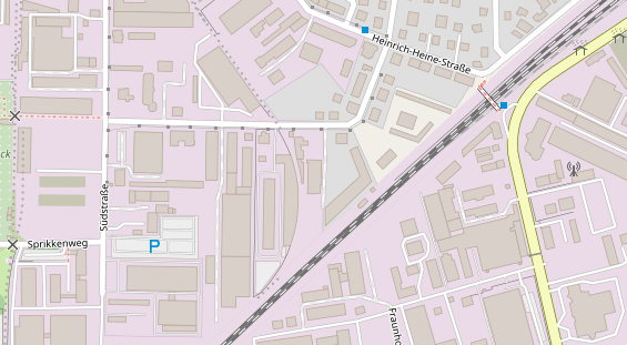 Monteurzimmer auf Satellitenbild