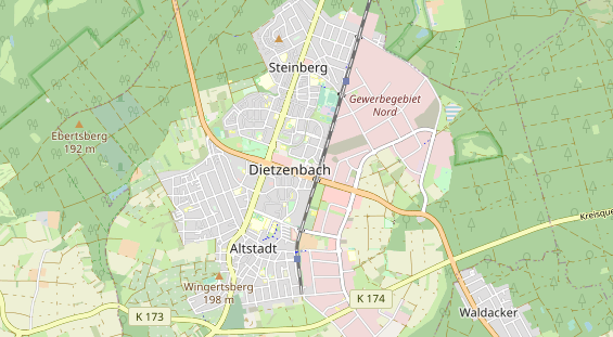 Monteurzimmer auf Karte