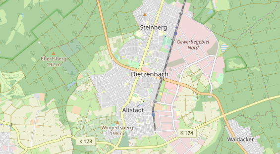 Monteurzimmer auf Karte