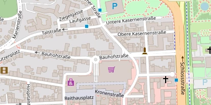 Monteurzimmer auf Satellitenbild